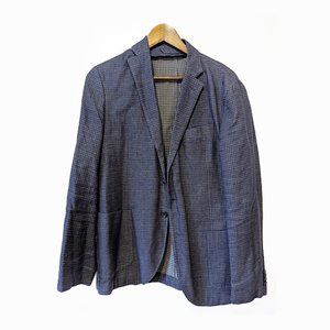 J LINDEBERG - Blue linen blend jacket - Sz 48